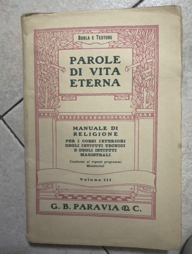 Parole vita eterna borla - parole,